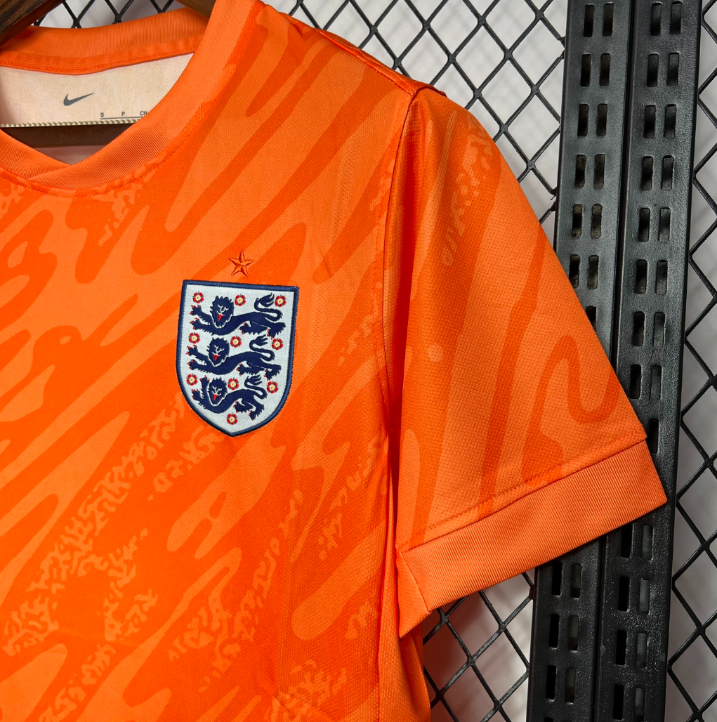 England 24/25 Goalkeeper Orange Footballl Jersey