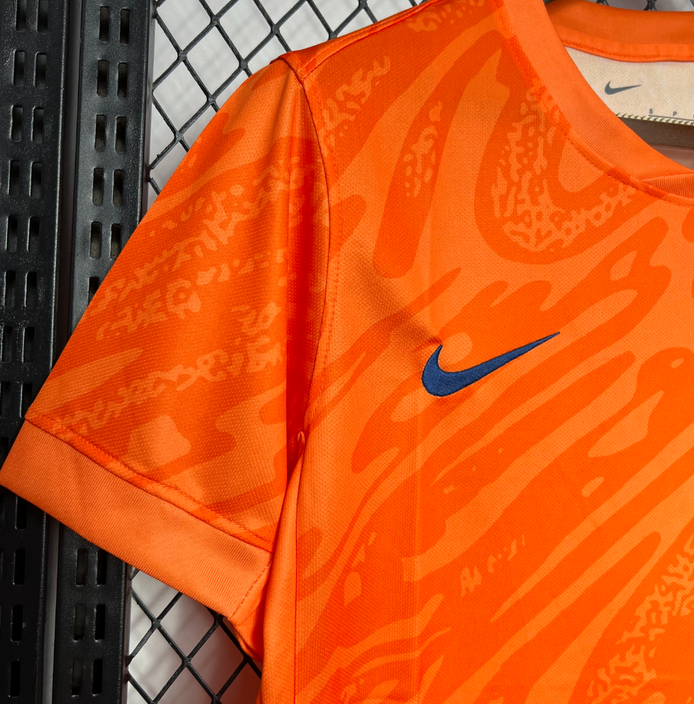 England 24/25 Goalkeeper Orange Footballl Jersey