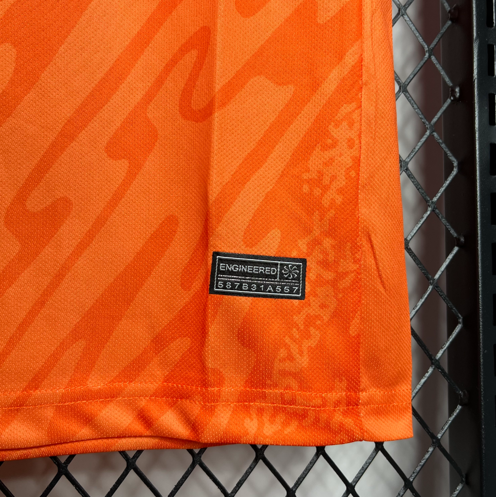 England 24/25 Goalkeeper Orange Footballl Jersey