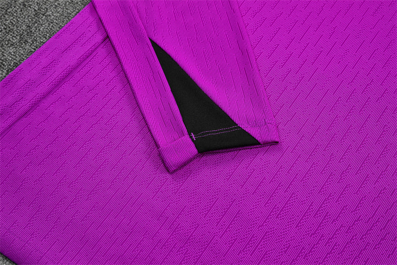 England 25/26 Quarter-Zip Tracksuit top purple sleeve view