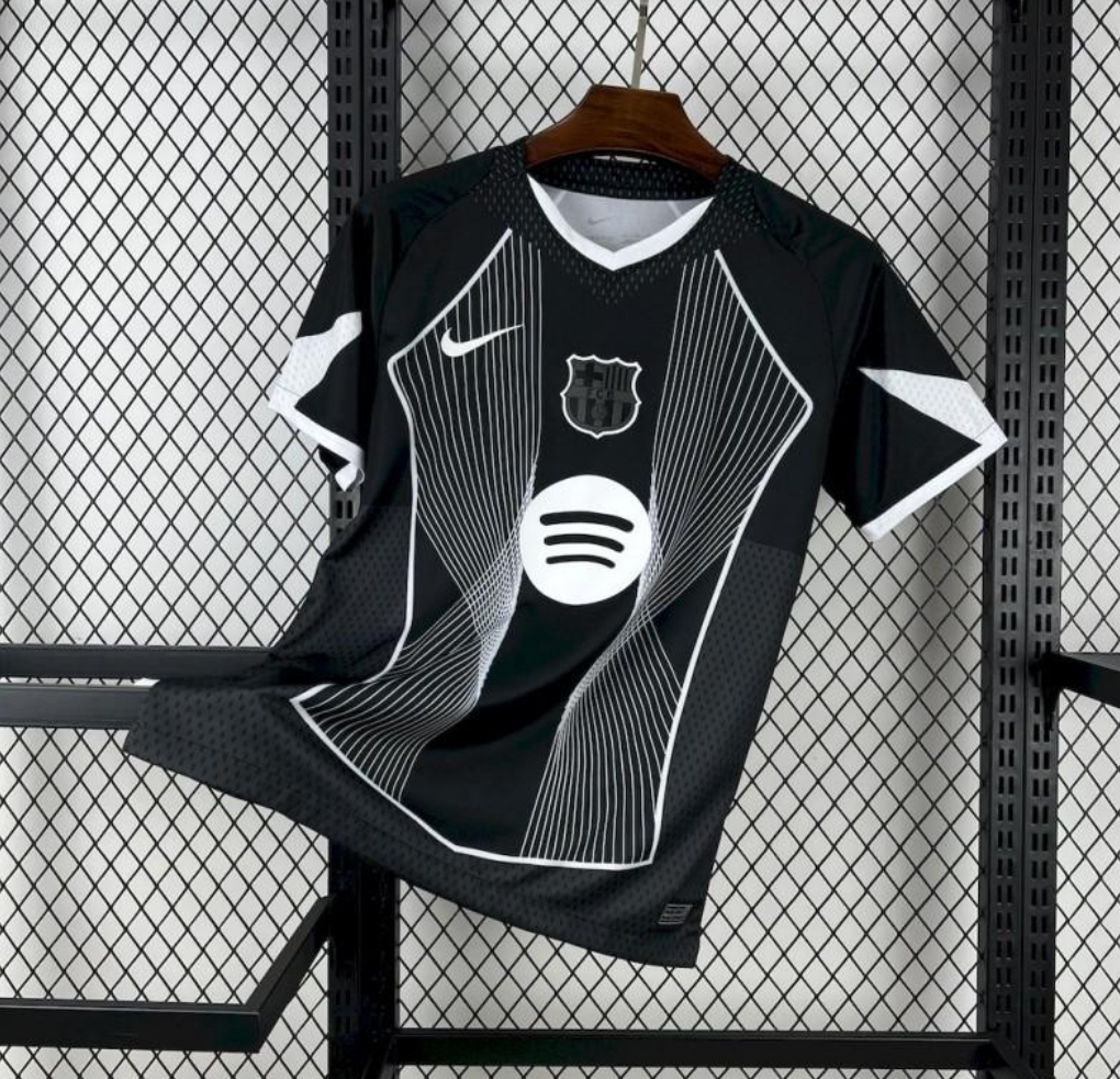 FC Barcelona 2025/26 Black and White Special Edition Jersey