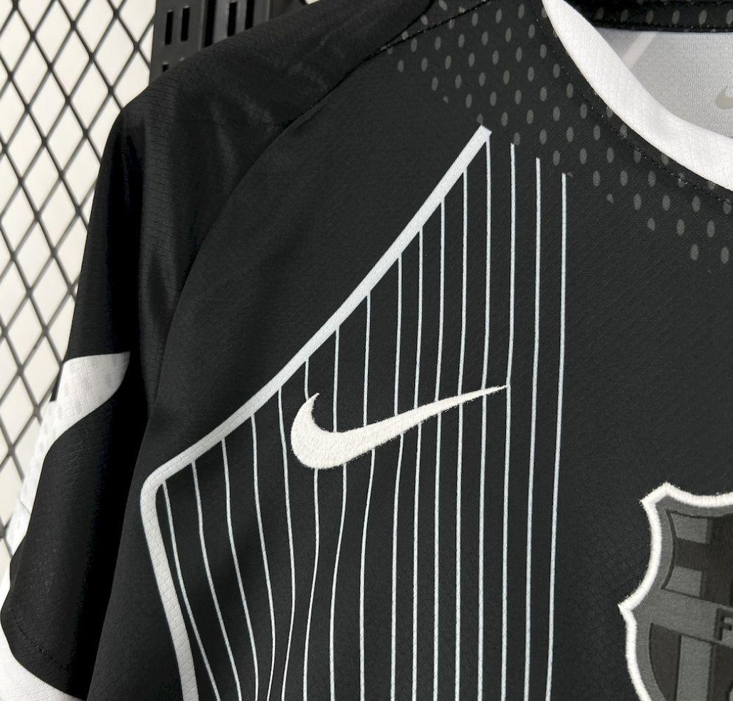 FC Barcelona 2025/26 Black and White Special Edition Jersey