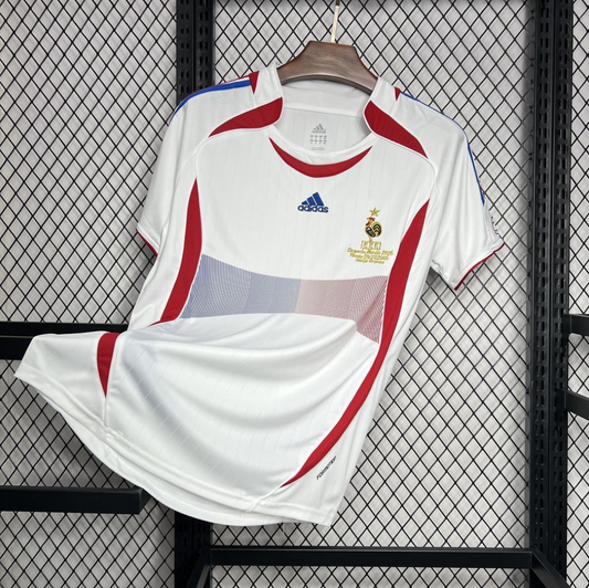 France 2006 Away Retro White Football Jersey