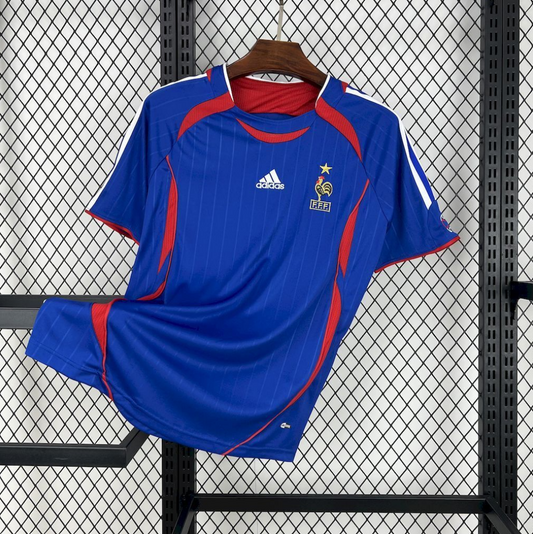 France 2006 Home Retro Blue Football Jersey