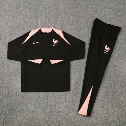 France 25/26 Quarter-Zip Tracksuit full black