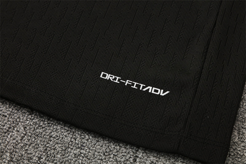 France 25/26 Quarter-Zip Tracksuit full black bottom right view 