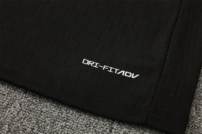 France 25/26 Quarter-Zip Tracksuit full black bottom right view 
