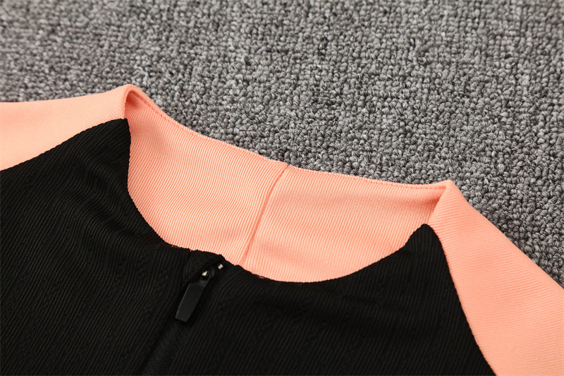 France 25/26 Quarter-Zip Tracksuit full black top neck view