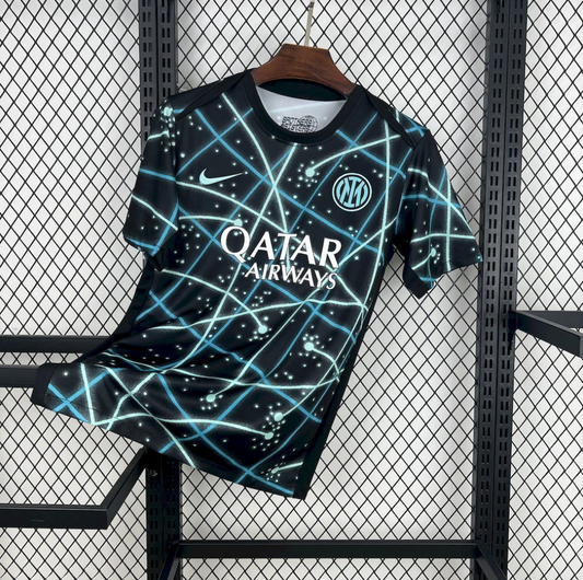 Inter Milan 25/26 Pre-Match blue football Jersey
