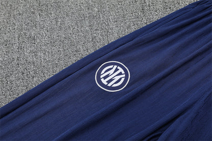 Inter Milan 25/26 Quarter-Zip Tracksuit pants view showing team logo