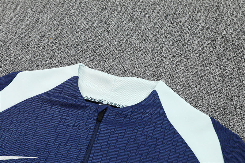 Inter Milan 25/26 Quarter-Zip Tracksuit top neck view