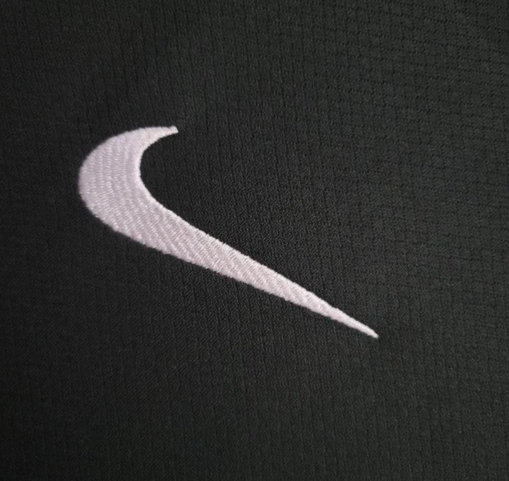 nike swoosh on the Liverpool FC 2024/2025 Away Jersey
