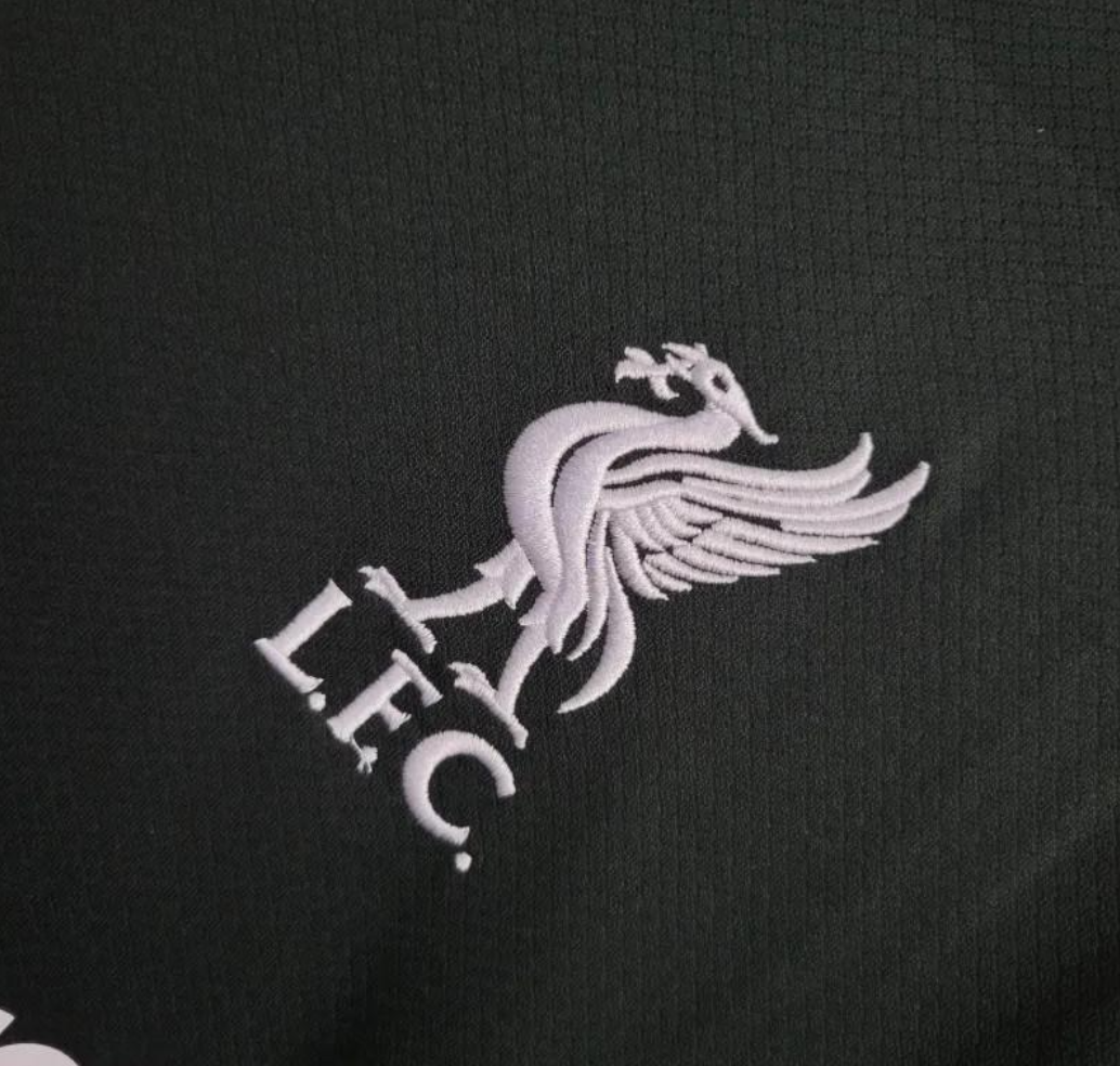 LFC logo on the Liverpool FC 2024/2025 Away Jersey
