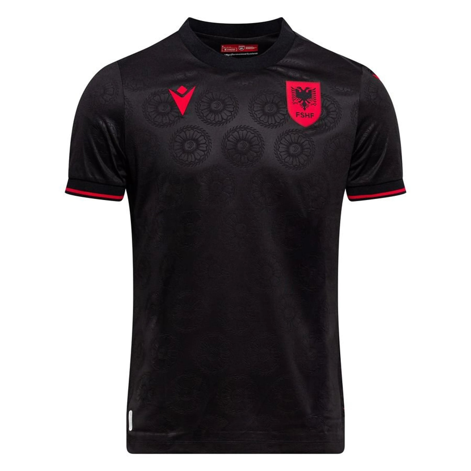 Macron Albania Third Black Shirt 2026/27