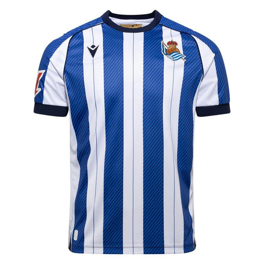Macron Real Sociedad 2025/26 Home Blue and White Shirt