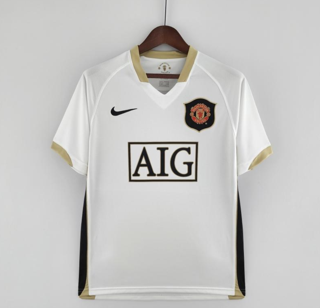 Manchester United 2006/2007 White Away Jersey