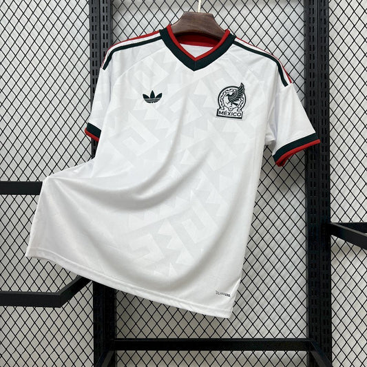Front view of the Mexico 2026 Away World Cup White Jersey with Adidas logo and team logo.