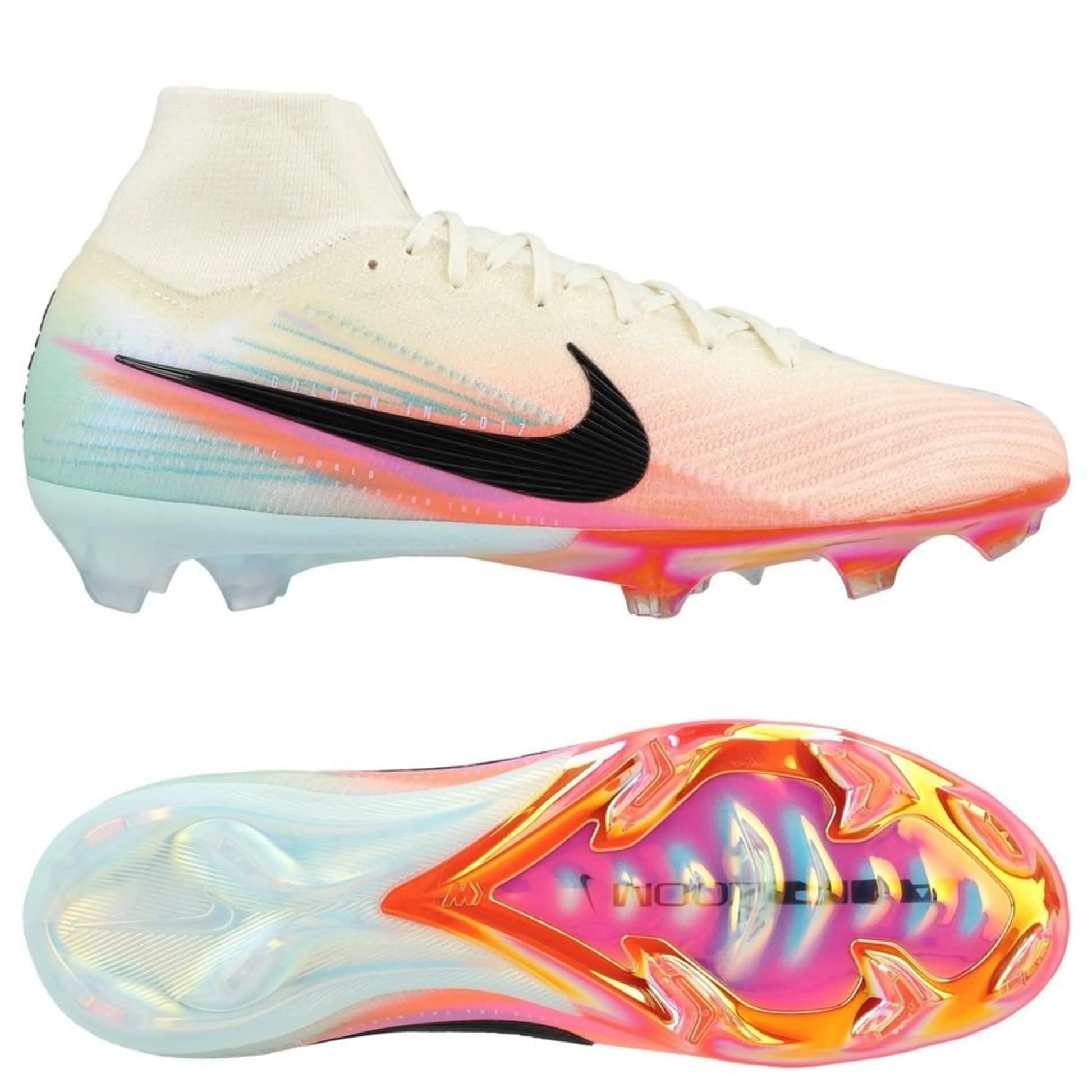 Nike Air Zoom Mercurial Superfly 10 Elite FG Sam Kerr Personal Edition in Ivory/Black colorway