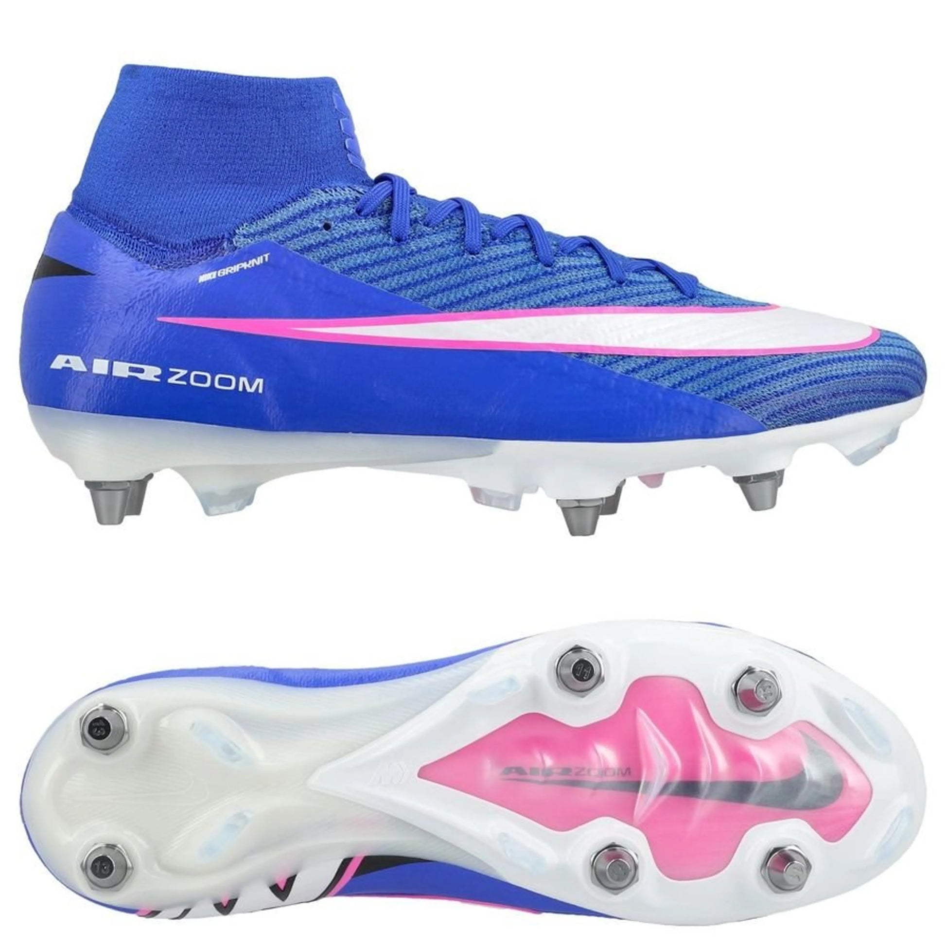 Nike Air Zoom Mercurial Superfly 10 Elite SG-PRO in Racer Blue / White (Attack Pack)