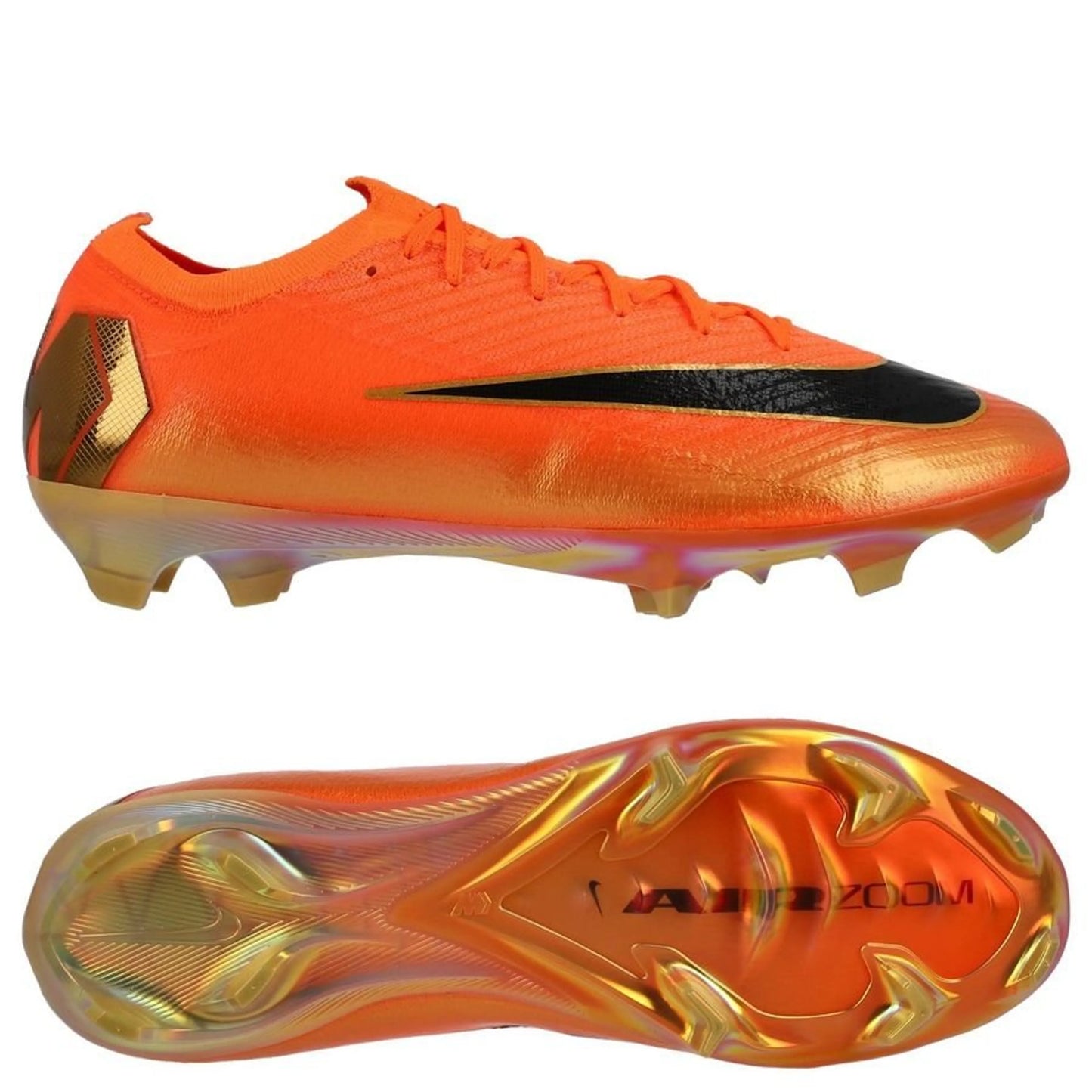Nike Air Zoom Mercurial Vapor 16 Elite FG Déjà Vu in Orange/Gold colorway