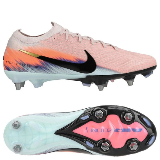 Nike Air Zoom Mercurial Vapor 16 Elite SG-PRO in Pink/Orange/Blue