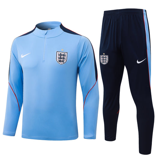 Nike England 2026/27 Blue/Navy Quarter-Zip Soccer Tracksuit - Dri-FIT Strike Set