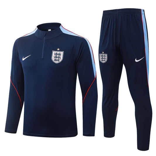 Nike England 2026/27 Full Navy Quarter-Zip Soccer Tracksuit - Dri-FIT Strike Set