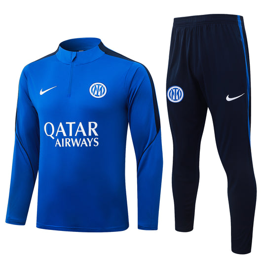 Nike Inter Milan 2026/27 Blue/Navy Quarter-Zip Soccer Tracksuit - Dri-FIT Strike Set