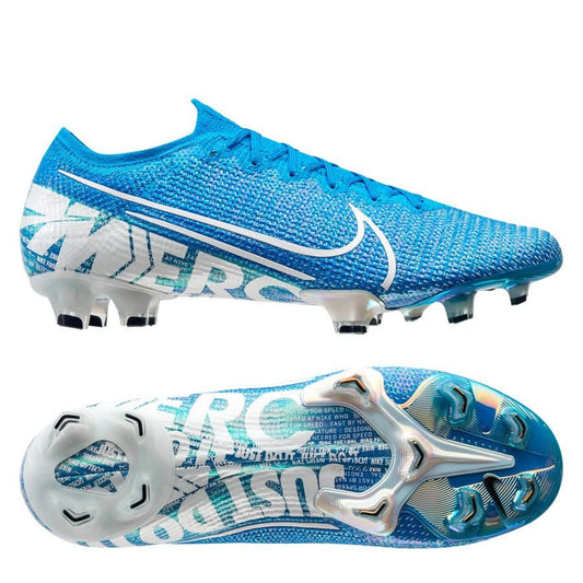 Nike Mercurial Vapor 13 Elite FG in a Blue/White colorway