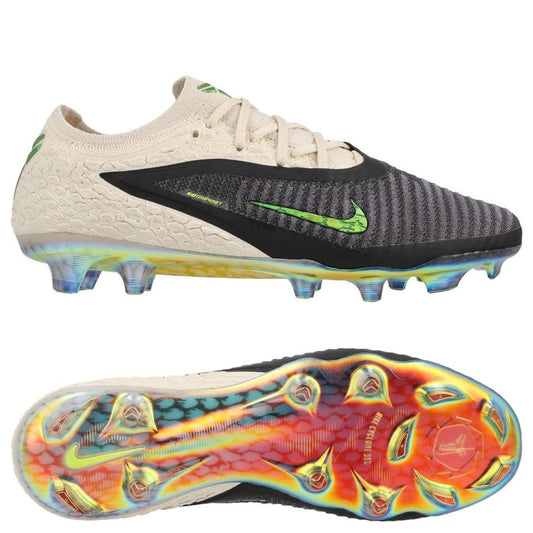 Nike Phantom 6 Elite Low Cut FG Black Mamba in White/Black/Green  colorway