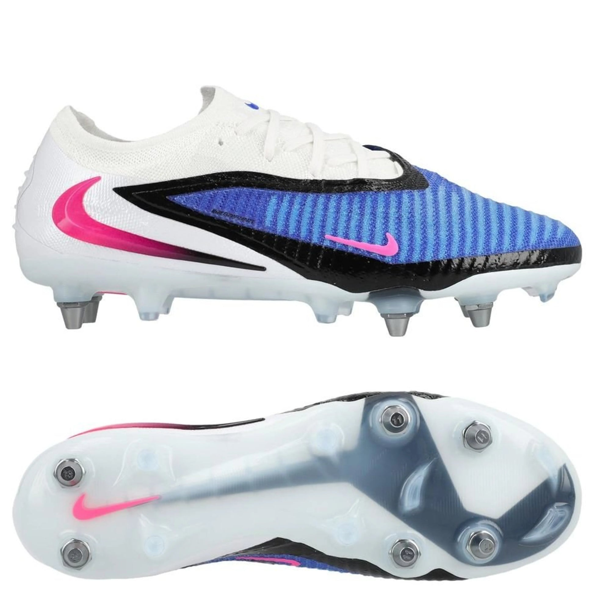 Nike Phantom 6 Elite Low Cut SG-PRO in Blue/White from the Attack Pack