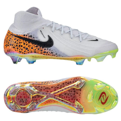 Nike Phantom Luna 2 Elite FG "Electric" Pack in a Grey/Black/Orange colorway