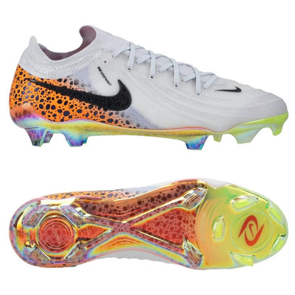 Nike Phantom gx 2 Elite FG "Electric" Pack in a Grey/Black/Orange colorway