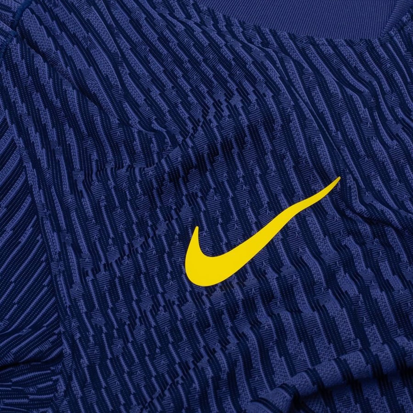 Nike logo view on the Atletico Madrid 2025/26 Away Navy Jersey