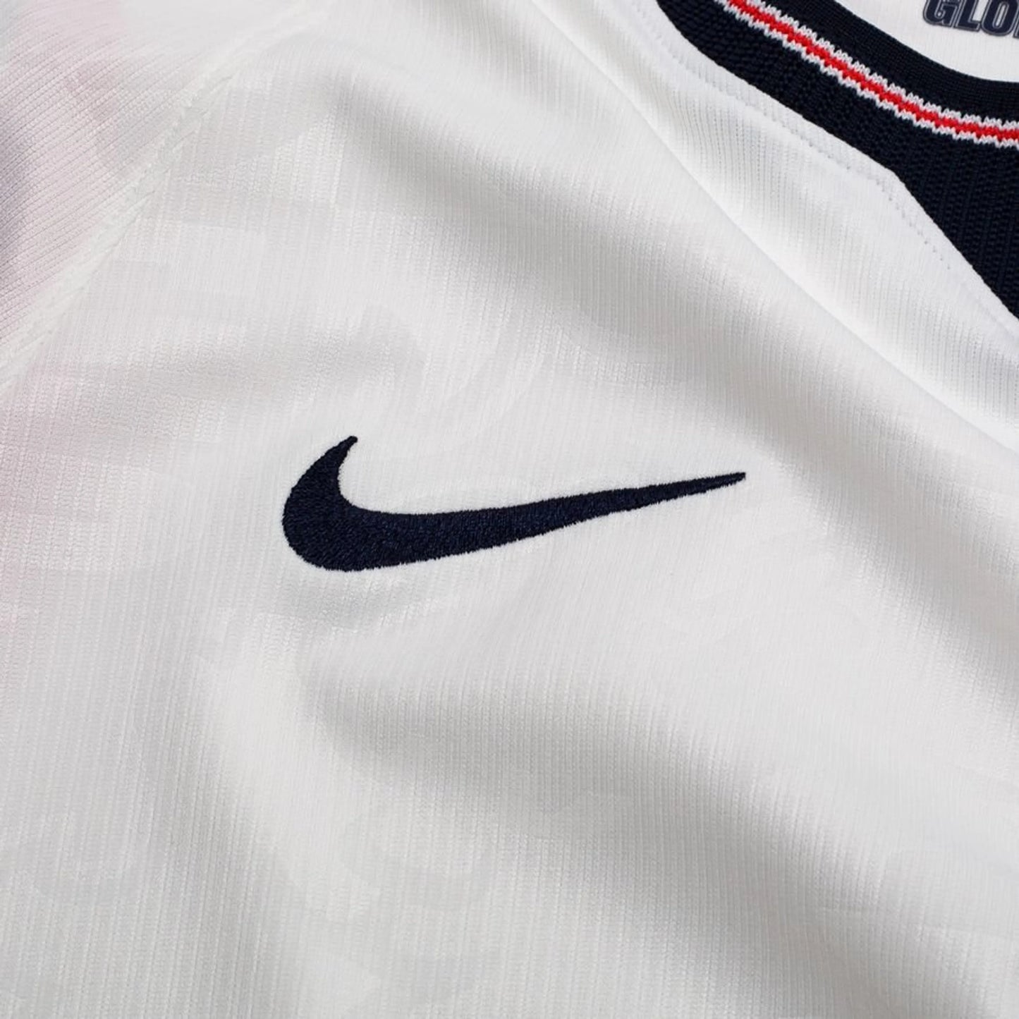 Nike logo view on the England World Cup 2026 Home White Shirt