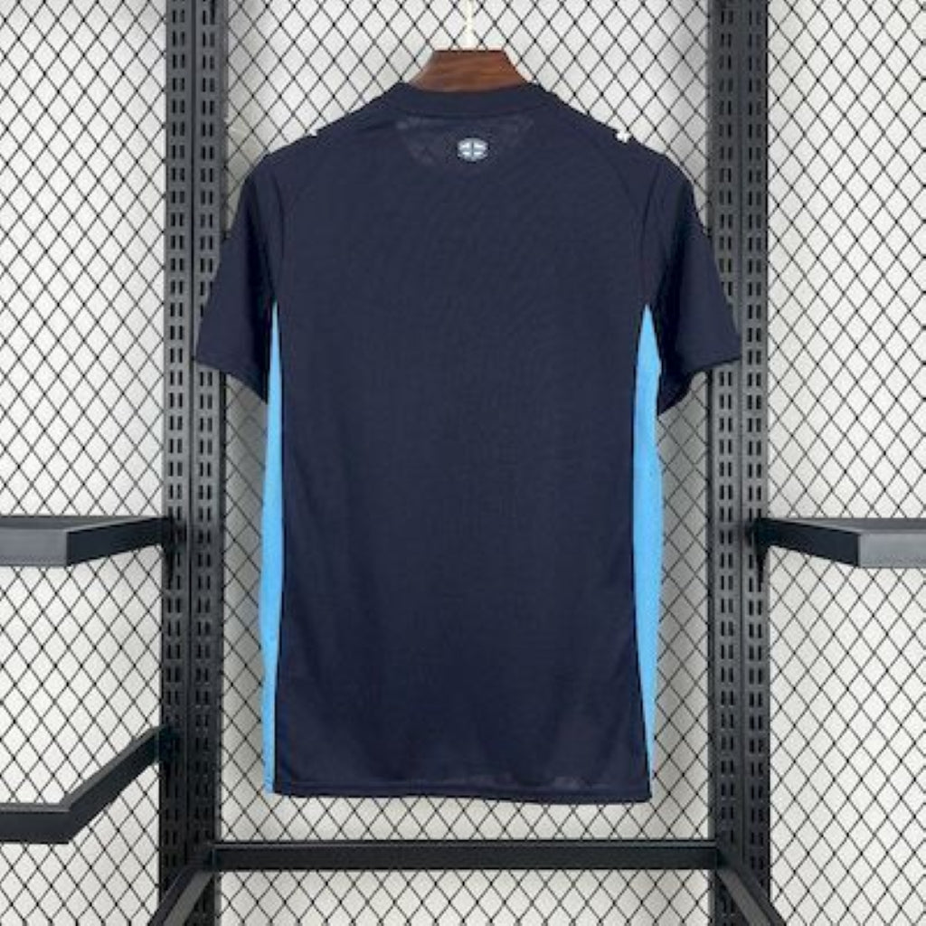 back view of the Olympique Marseille 25/26 Away Blue Jersey.