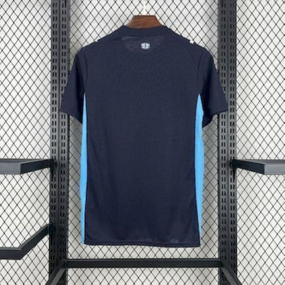 back view of the Olympique Marseille 25/26 Away Blue Jersey.