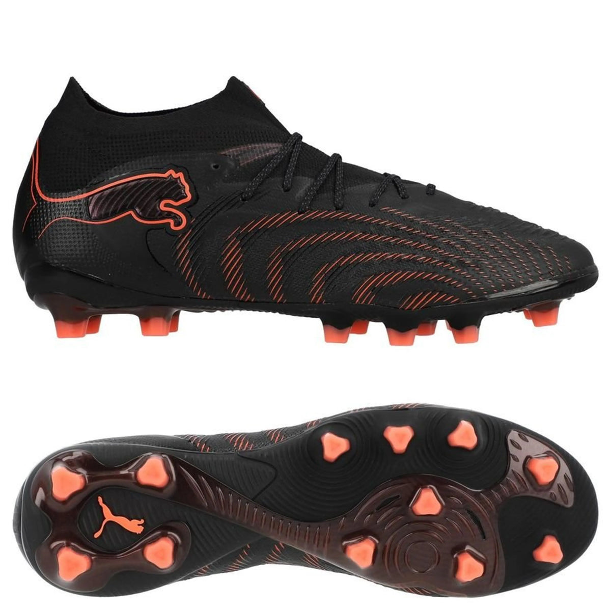 PUMA Future 9 Ultimate AG in PUMA Black / Glowing Red / Strong Gray (Eclipse Pack)