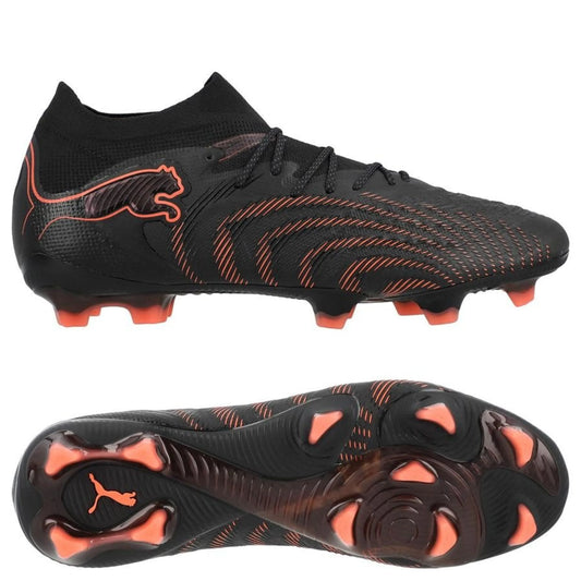 PUMA Future 9 Ultimate FG Eclipse in Black/Red/Gray colorway