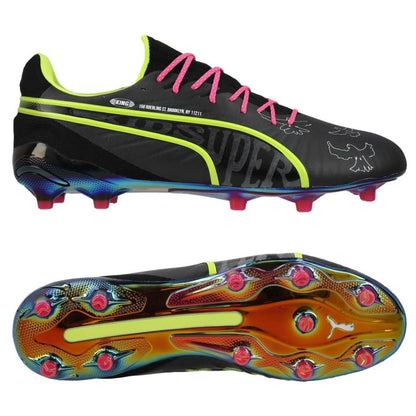 PUMA King Ultimate FG/AG Club World Cup X Kidsuper in Grey/Lime/Gray 