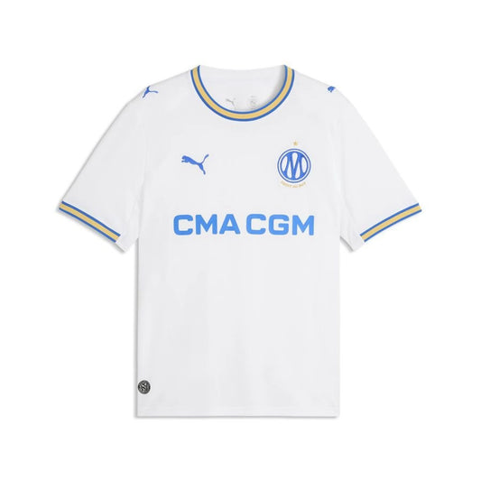 PUMA Olympique de Marseille Men's Home Shirt 2026/27 - White/Blue