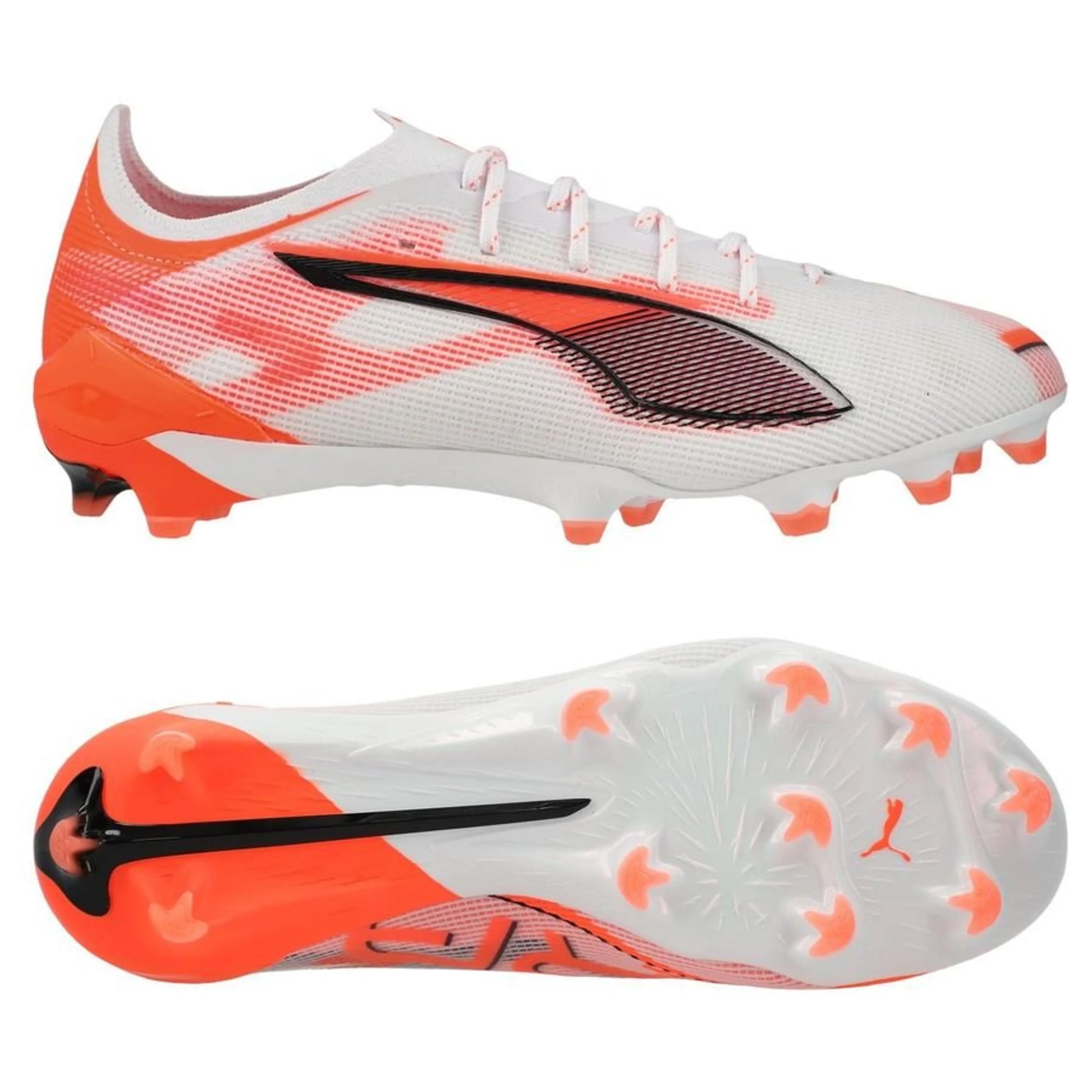 PUMA Ultra 5 Ultimate FG Unlimited Pack in White/Black/Red colorway