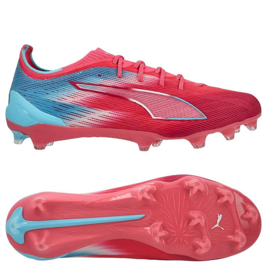 PUMA Ultra 6 Ultimate FG Re-charge Pack in Blue/Pink/Rose colorway