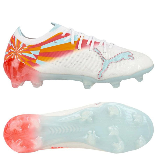 PUMA Ultra Nitro 7 Ultimate FG in white from the Brilliance Pack (Women's Fit)