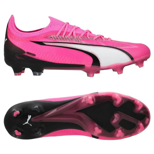 PUMA Ultra Ultimate FG/AG Phenomenal Pack in Pink/White/Black colorway