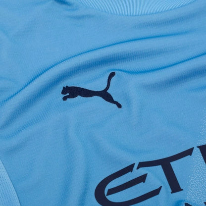 Puma logo view of the Manchester City Home Shirt 2025/26 Women -  Blue/White