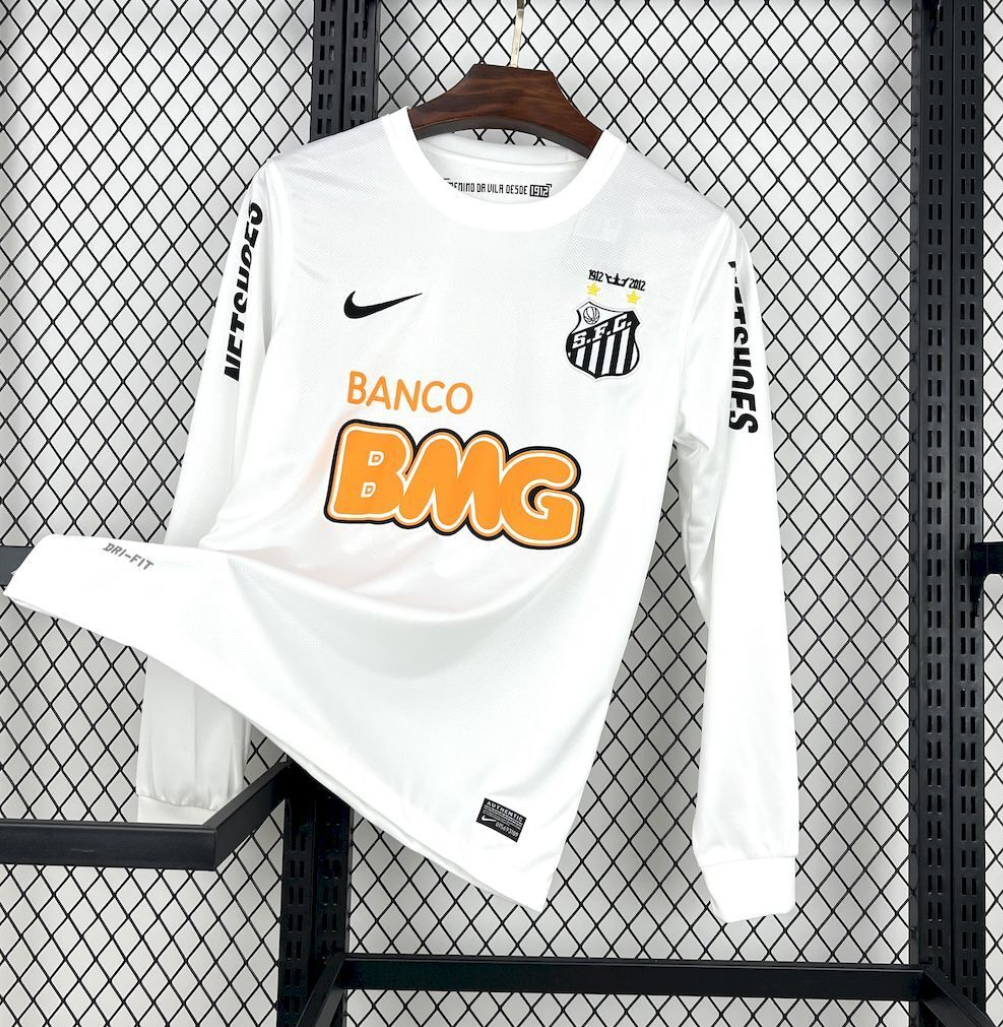 Santos FC 2011/12 Home Long Sleeve Retro Jersey