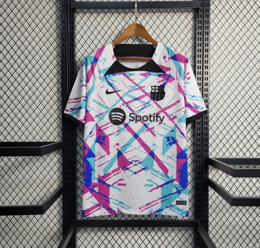 Barcelona 23/24 training white painted shirt