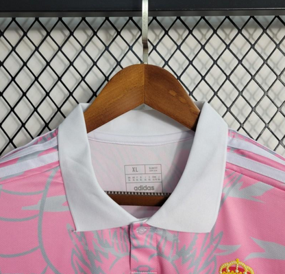 Real Madrid 23/24 pink dragon shirt