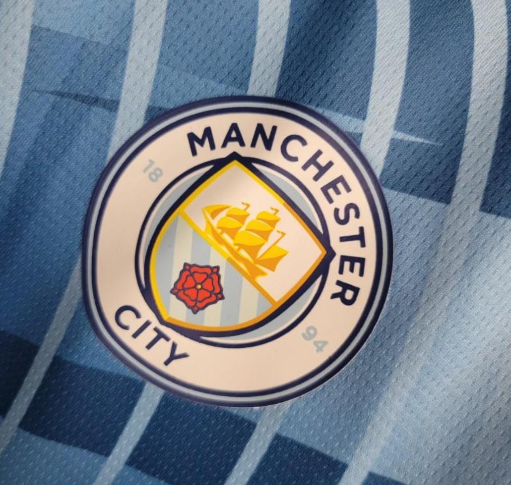 Manchester city 23/24 training blue shirt